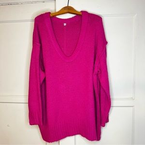 ANRABESS Women's Oversized Sweater Casual Off Shoulder Scoop Neck